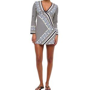 Abercrombie Blue/ White Print Mini